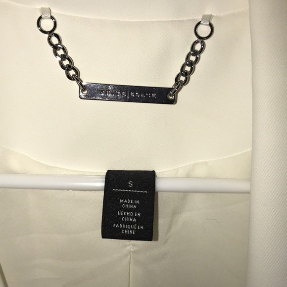 White House Black Market: White mid calf jacket - Picture 3 of 6